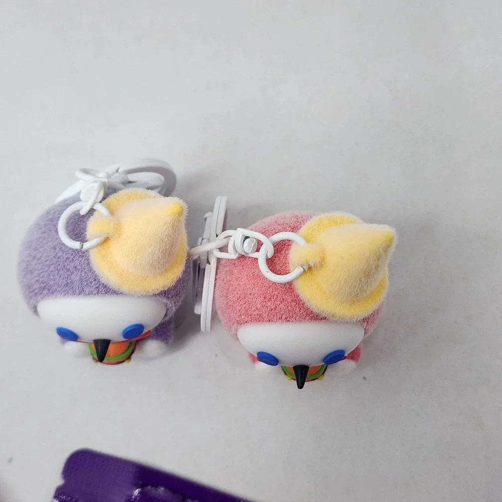 2 Saucy & Spicy Jack In The Box Keychain Charm Jibbi Limited Edition Pink/Purple
